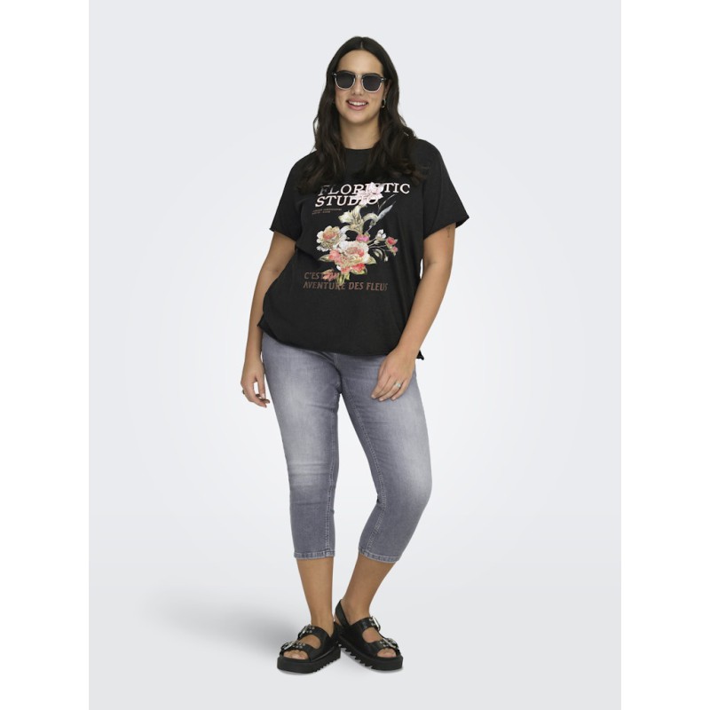 ONLY CARMAKOMA Lucy t-shirt - Black Floristic studio
