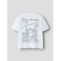NAME IT Kids Fallina kortærmet t-shirt - Bright White