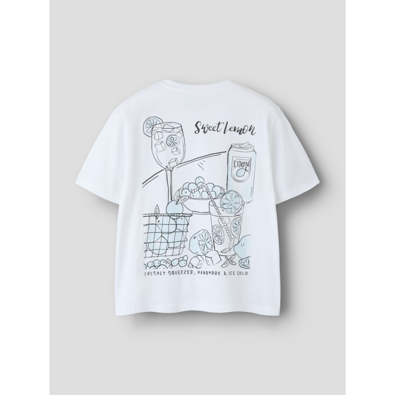 NAME IT Kids Fallina kortærmet t-shirt - Bright White