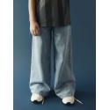 NAME IT Kids Bella x-brede closure jeans - Medium Blue Denim