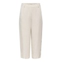 ONLY Siesta højtaljede Hør culotte bukser - Moonbeam
