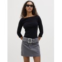 JJXX Fiffi 3/4 boatneck 7-shirt - Sort
