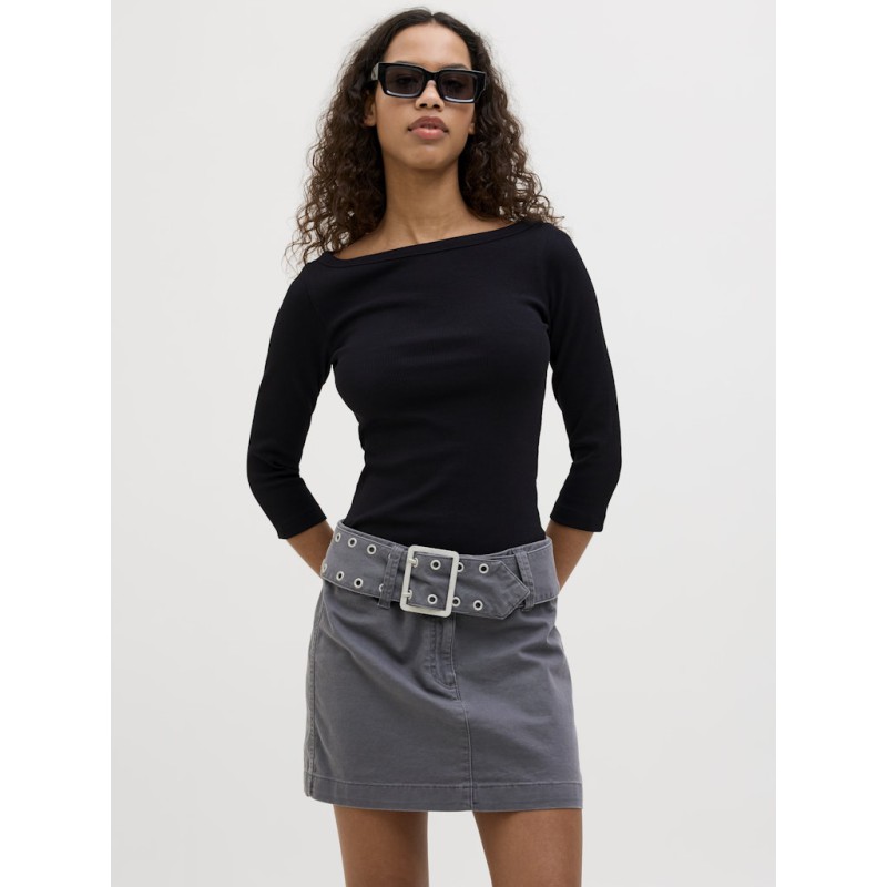 JJXX Fiffi 3/4 boatneck 7-shirt - Sort