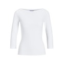 JJXX Fiffi 3/4 boatneck t-shirt - Bright White