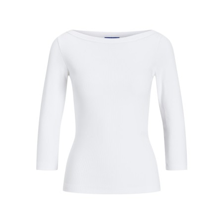 JJXX Fiffi 3/4 boatneck t-shirt - Bright White