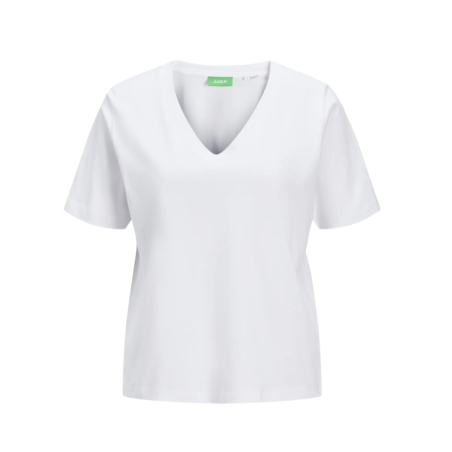 JJXX Annie kortærmeret v-neck t-shirt - Bright White