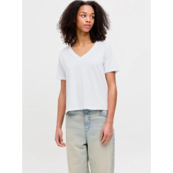 JJXX Annie kortærmeret v-neck t-shirt - Bright White