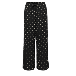 JDY Debbie new loose bukser - Black w. SANDSHELL DOT