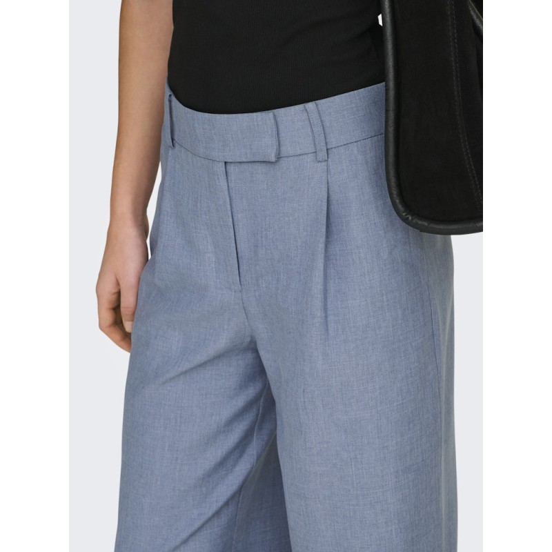 ONLY Linda højtaljede straight bukser - Vintage Indigo Melange