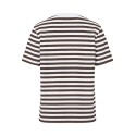 PIECES Ria kortærmet stribet t-shirt  - Hot Fudge