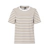 PIECES Ria kortærmet stribet t-shirt  - Silver Mink