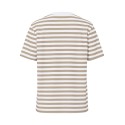 PIECES Ria kortærmet stribet t-shirt  - Silver Mink