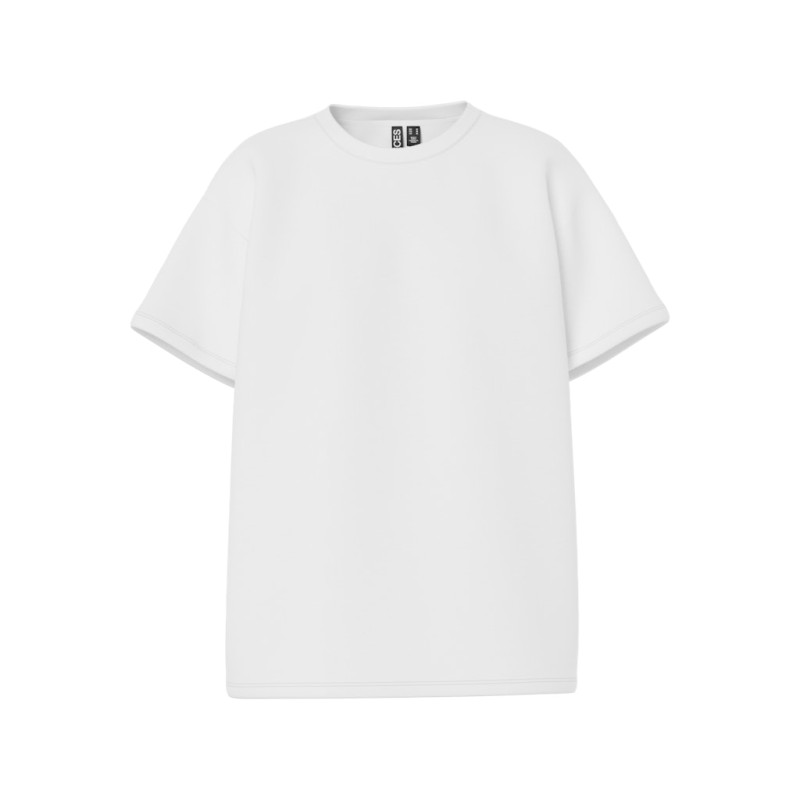 PIECES Skylar kortærmet oversized t-shirt - Bright White