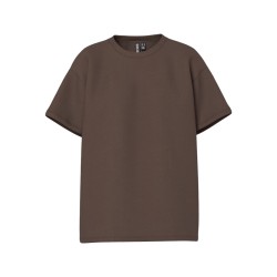 PIECES Skylar kortærmet oversized t-shirt - Hot Fudge