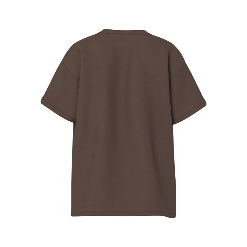 PIECES Skylar kortærmet oversized t-shirt - Hot Fudge