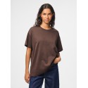 PIECES Skylar kortærmet oversized t-shirt - Hot Fudge