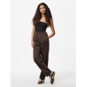 PIECES Chilli højtaljet straight sweatpants - Hot Fudge