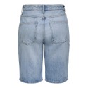 ONLY Sonny wide rhinst denim shorts - Medium Blue Denim
