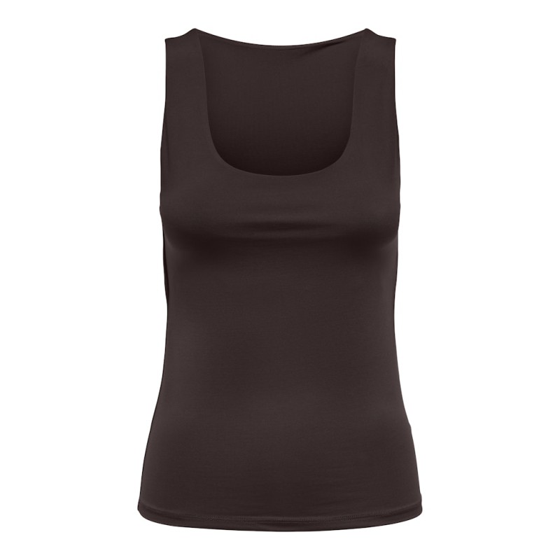 ONLY Lone S/L Vendbar Top - Chocolate Torte