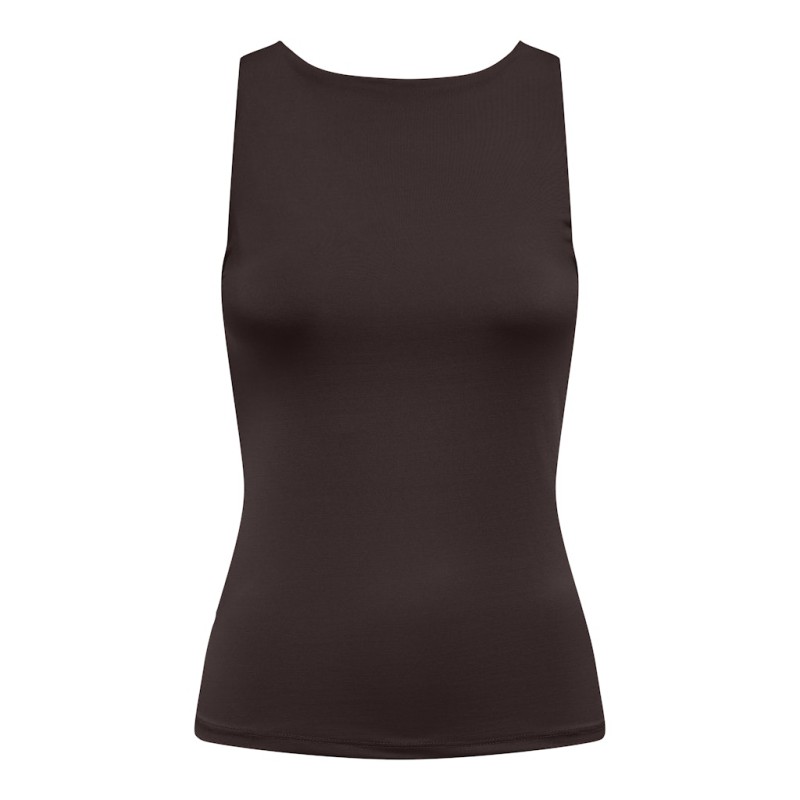 ONLY Lone S/L Vendbar Top - Chocolate Torte