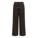 ONLY Isola pull up wide bukser - Coffee Bean