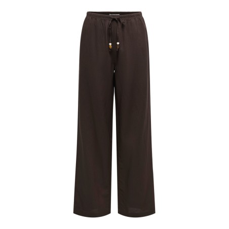 ONLY Isola pull up wide bukser - Coffee Bean
