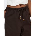 ONLY Isola pull up wide bukser - Coffee Bean