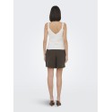 JDY Cille life shorts - Chocolate Brown