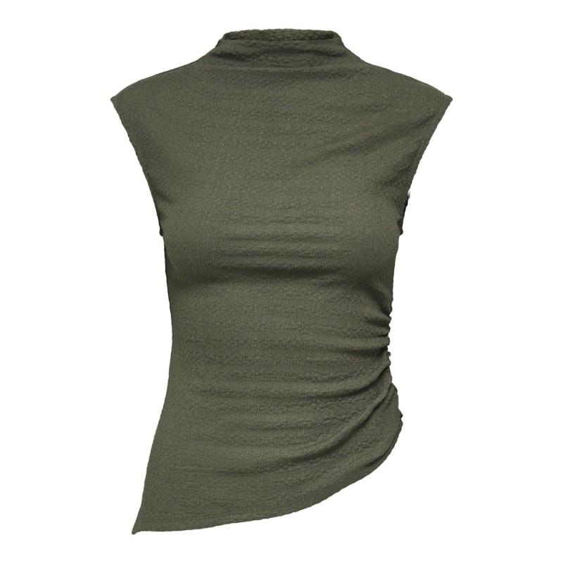 JDY Nila ærmeløs funnel neck top - Black Olive