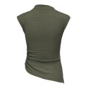 JDY Nila ærmeløs funnel neck top - Black Olive