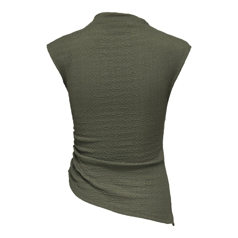 JDY Nila ærmeløs funnel neck top - Black Olive
