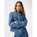 PIECES Elma denim jakke - Medium Blue Denim