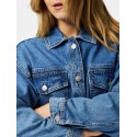 PIECES Elma denim jakke - Medium Blue Denim