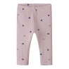 NAME IT BABY Nutti leggings - Burnished Lilac HEARTS