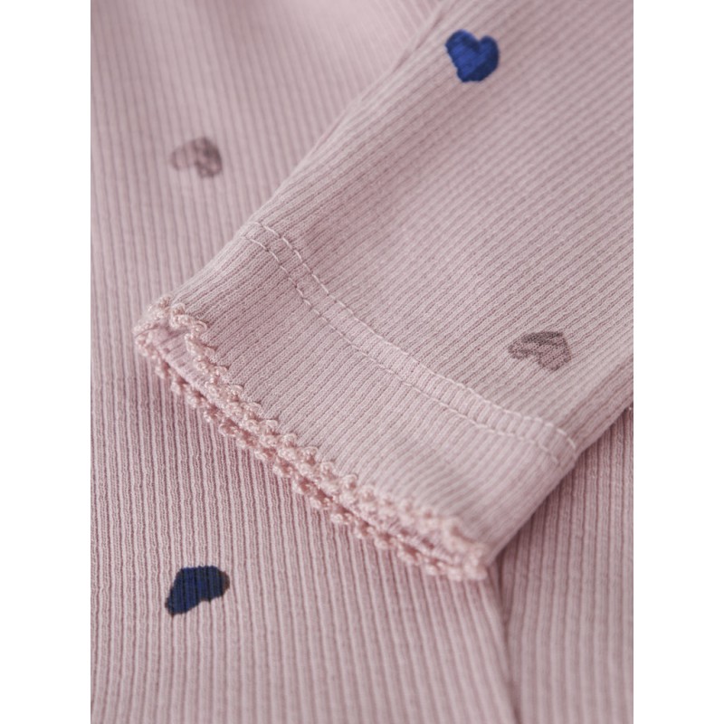 NAME IT BABY Nutti leggings - Burnished Lilac HEARTS
