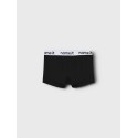NAME IT KIDS Boxershorts 3-Pak - Black Bright w. white waistband