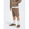 ONLY & SONS JUNIOR fade loose denim shorts - Brown Denim
