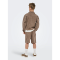 ONLY & SONS JUNIOR fade loose denim shorts - Brown Denim