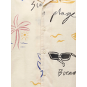 ONLY & SONS JUNIOR Luke resort kortærmet skjorte - Antique White SKETCH COLORS