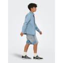ONLY & SONS JUNIOR Edge tint denim shorts - Medium Blue Denim TINTED