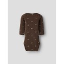 NAME IT BABY Frino langærmet body - Rocky Road