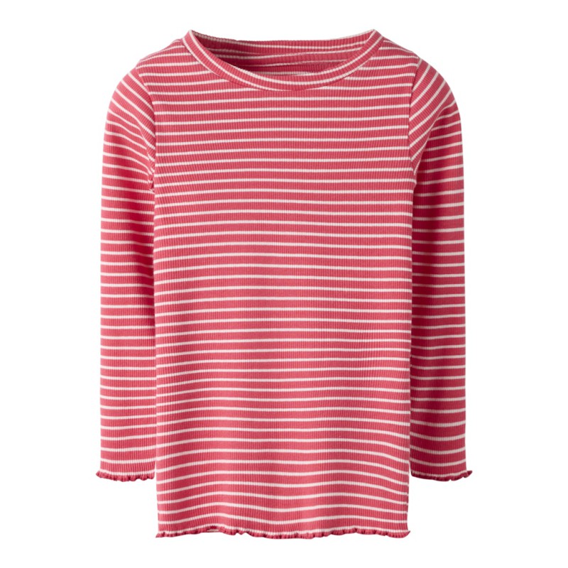 NAME IT MINI Dilla langærmet bluse - Paradise Pink