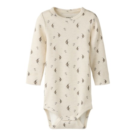 NAME IT BABY Fisher langærmet body - Peyote