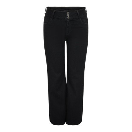 ONLY CARMAKOMA Anna hw wide denim jeans - Black