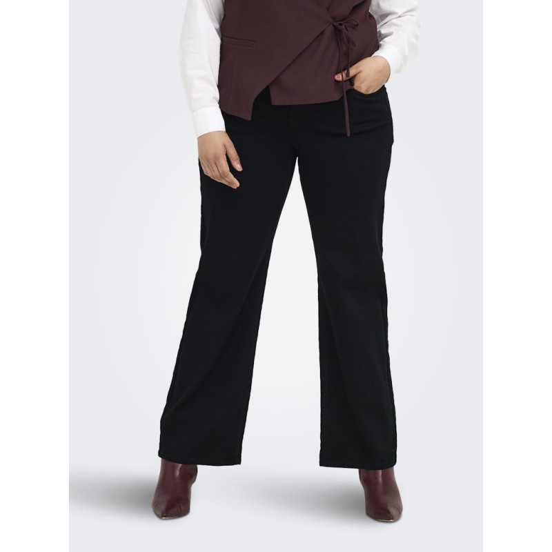 ONLY CARMAKOMA Anna hw wide denim jeans - Black