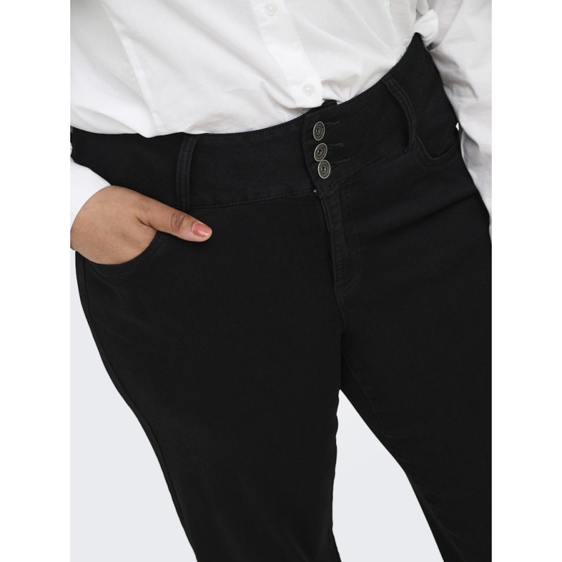 ONLY CARMAKOMA Anna hw wide denim jeans - Black