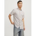 JACK & JONES Summer Hør S/S Skjorte - Crockery