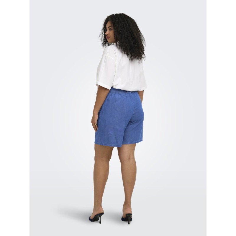 ONLY CARMAKOMA Nova Azure Talia shorts - Medium Blue Denim