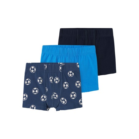 NAME IT Mini Tights 3-Pak Football - Dark Denim