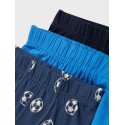NAME IT Mini Tights 3-Pak Football - Dark Denim